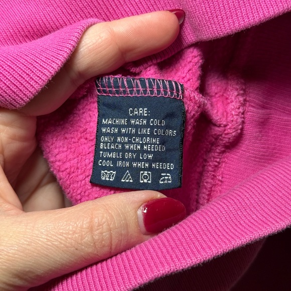 Polo Ralph Lauren Girls Cotton-Blend-Fleece Sweatshirt in Pink - Picture 3 of 5